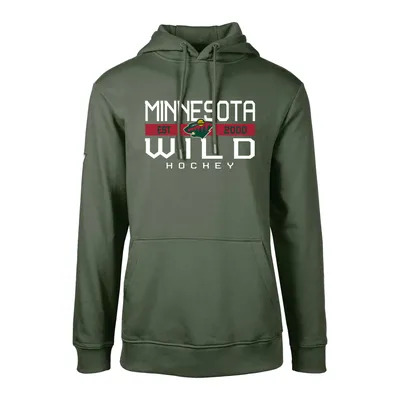 Minnesota Wild Levelwear Podium Dugout Fleece Pullover Hoodie - Green