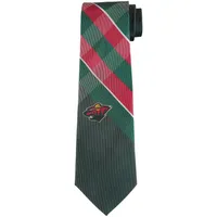 Minnesota Wild Woven Poly Grid Tie