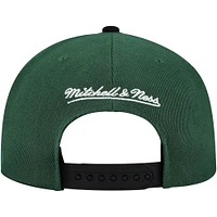 Casquette Snapback bicolore Pro Crown Underarch verte/noire pour homme de Mitchell & Ness Minnesota Wild