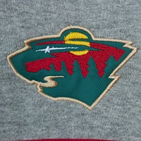 Sweat à capuche vert/gris Mitchell & Ness pour hommes, Minnesota Wild Head Coach