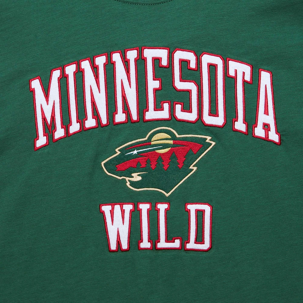 T-shirt flammé légendaire vert Minnesota Wild de Mitchell & Ness pour hommes