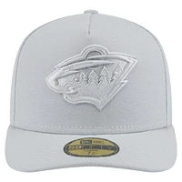 Men's New Era Gray Minnesota Wild Color Pack A-Frame 59FIFTY Fitted Hat