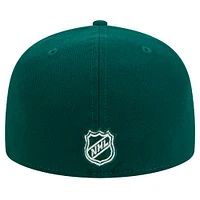 Men's New Era Green Minnesota Wild Core 59FIFTY Fitted Hat