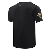 T-shirt Pro Standard noir avec le mot-symbole Minnesota Wild pour hommes