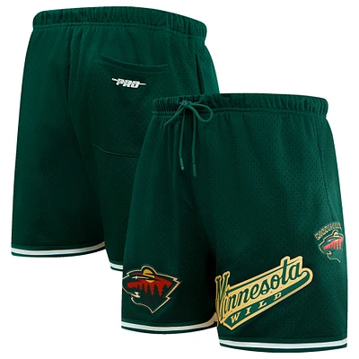 Short en maille classique Pro Standard vert Minnesota Wild pour hommes