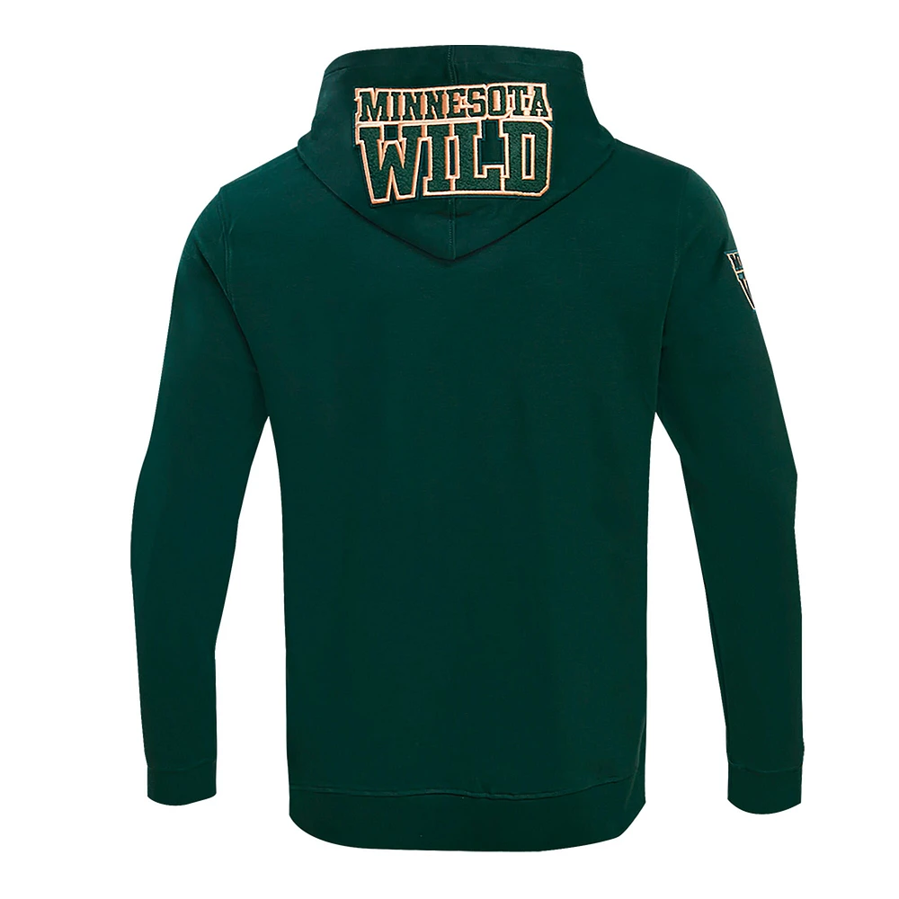 Men's Pro Standard Green Minnesota Wild Classic Pullover Hoodie