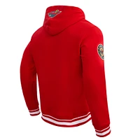 Sweat à capuche en polaire classique rétro Pro Standard rouge Minnesota Wild pour hommes