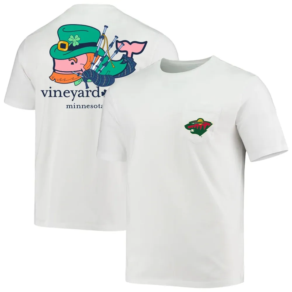 Men's Vineyard Vines White Minnesota Vikings Big & Tall Helmet T-Shirt