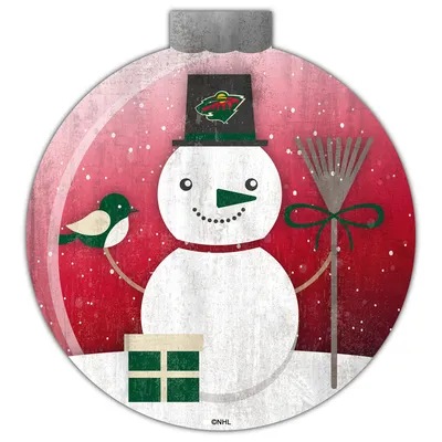 Minnesota Wild 12'' Snow Globe Wall Art