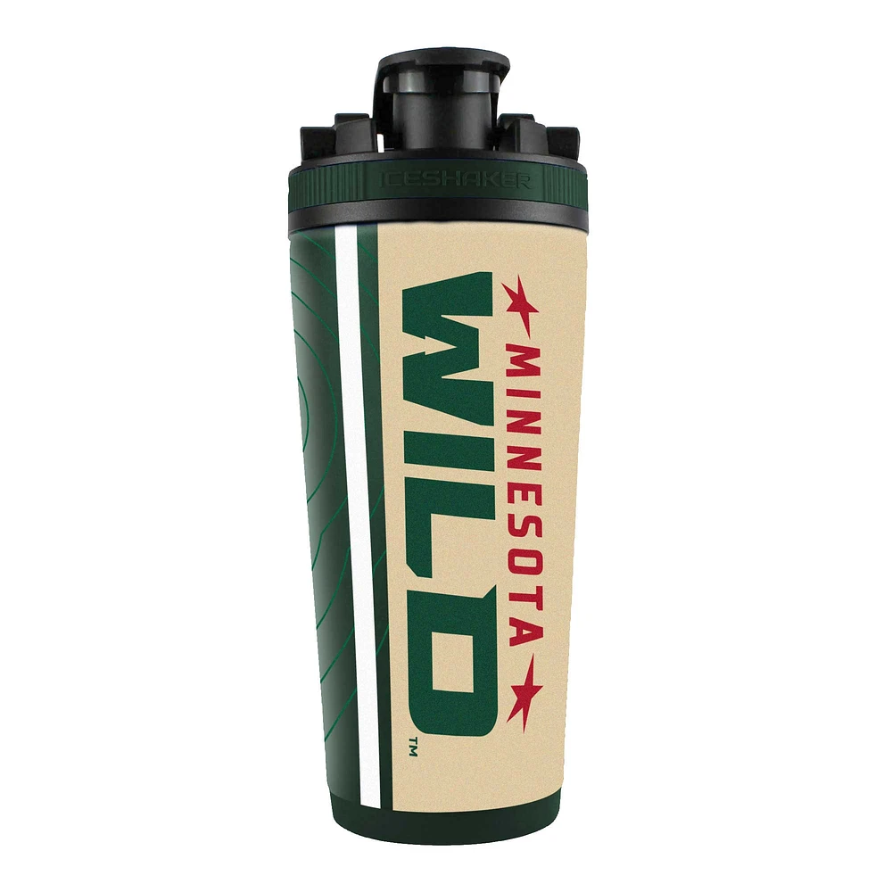 Minnesota Wild 26oz. 4D Stainless Steel Shaker Bottle