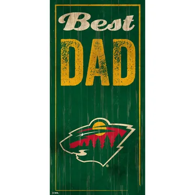 Minnesota Wild 6" x 12" Best Dad Sign