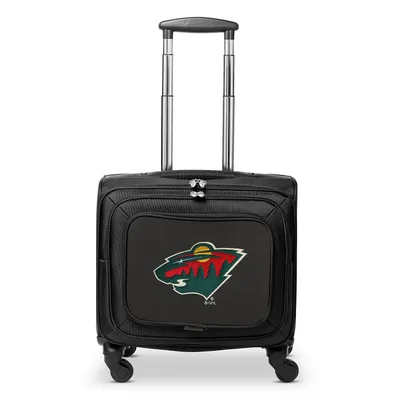 Minnesota Wild MOJO 14'' Laptop Overnighter Wheeled Bag- Black