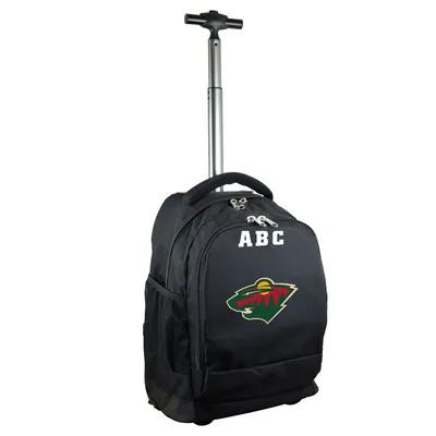 Minnesota Wild MOJO 19'' Personalized Premium Wheeled Backpack