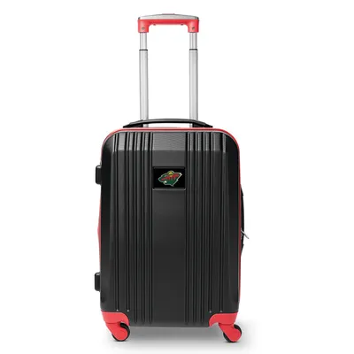 Minnesota Wild MOJO 21" Hardcase Two-Tone Spinner Carry-On - Red