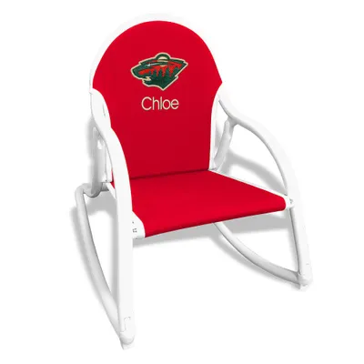 Minnesota Wild Children's Personalized Rocking Chair - Red