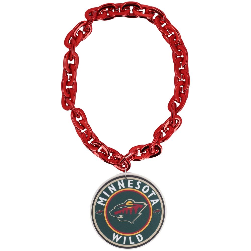 Red Minnesota Wild Team Logo Fan Chain