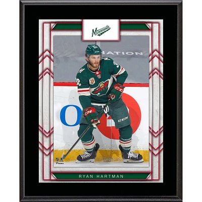 Plaque de joueur sublimée de Ryan Hartman Minnesota Wild 10,5" x 13"