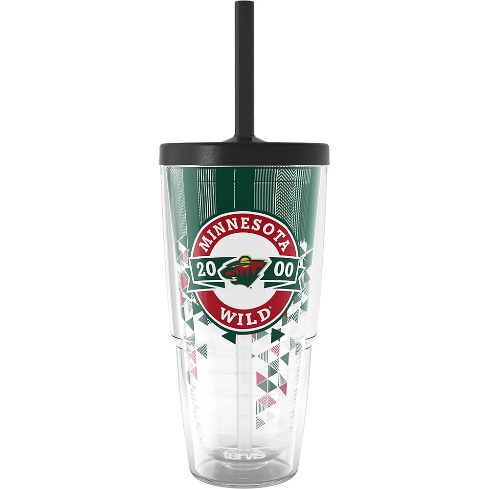 Gobelet classique Tervis Minnesota Wild de 24 oz avec couvercle à paille