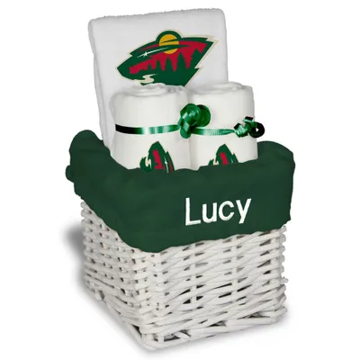 Minnesota Wild Personalized Small Gift Basket - White