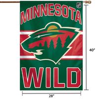 WinCraft Minnesota Wild 28" x 40" Primary Logo Single-Sided Vertical Banner