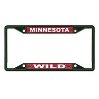Cadre de plaque d'immatriculation WinCraft Minnesota Wild Chrome