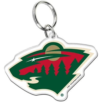 Porte-clés acrylique de qualité supérieure avec logo WinCraft Minnesota Wild Team