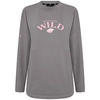 Sweat-shirt à col roulé Beaudry pour la fête des mères du Minnesota Wild gris femme
