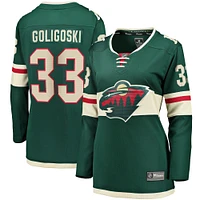 Fanatics pour femmes Alex Goligoski Vert Minnesota Wild Home Breakaway Player Maillot