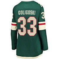 Fanatics pour femmes Alex Goligoski Vert Minnesota Wild Home Breakaway Player Maillot