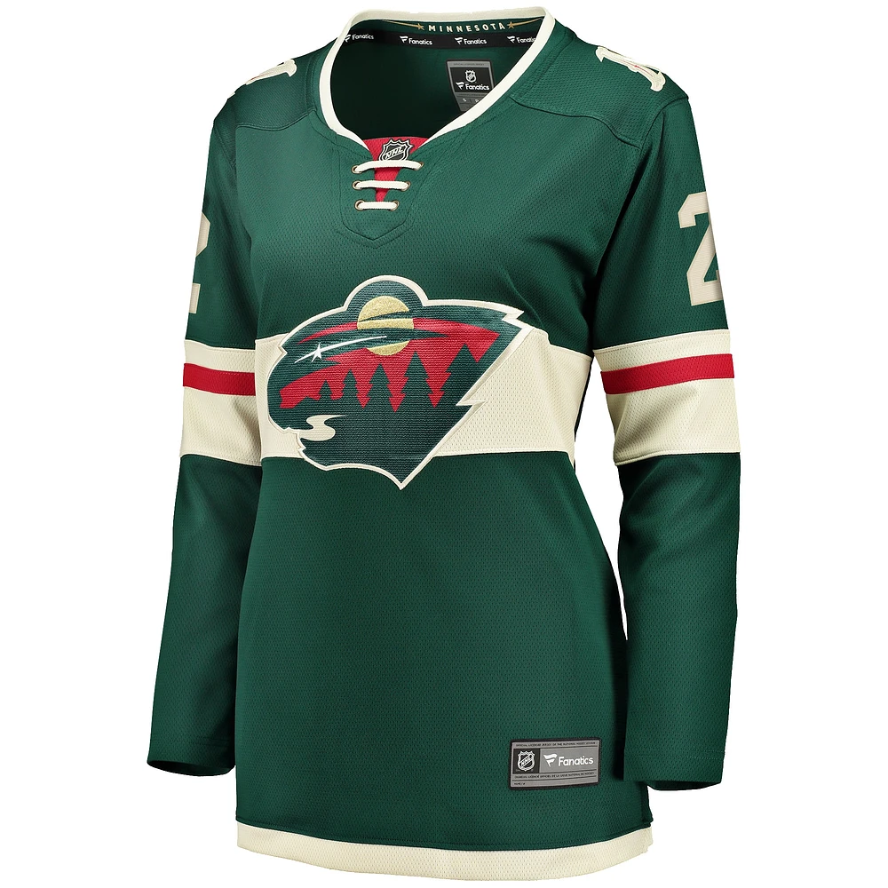 Maillot de joueur échappé du Minnesota Wild Fanatics Calen Addison pour femmes, vert