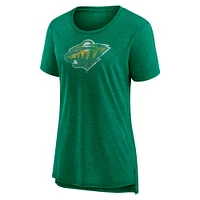 Women's Fanatics Heather Green Minnesota Wild Special Edition 2.0 Modern T-Shirt