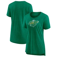 Women's Fanatics Heather Green Minnesota Wild Special Edition 2.0 Modern T-Shirt