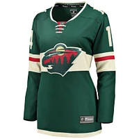 Maillot de joueur Fanatics Joel Eriksson Ek Green Minnesota Wild Breakaway pour femmes