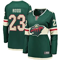 Maillot de joueur échappé du Minnesota Wild Fanatics Marco Rossi pour femmes, vert