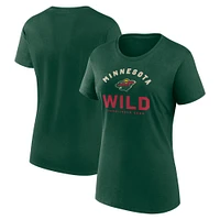T-shirt à manches courtes en coton pour femme Wild 0565 NHL Fanatics SU25 avec logo athlétique TEELADRIB 03TD-0565-2AP-TPQ #8
