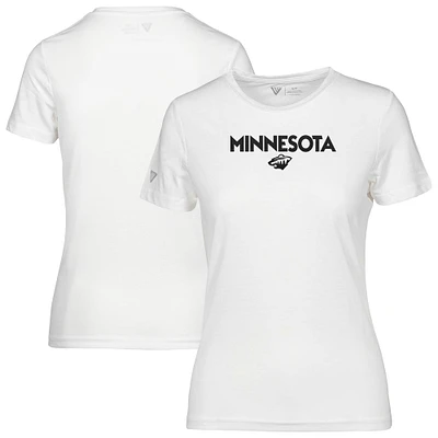 T-shirt capsule Maddox City blanc Minnesota Wild pour femme Levelwear