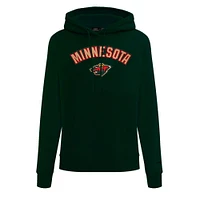 Women's Pro Standard Green Minnesota Wild Classic Chenille Pullover Hoodie