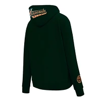 Women's Pro Standard Green Minnesota Wild Classic Chenille Pullover Hoodie