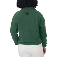 Women's WEAR by Erin Andrews  Green Minnesota Wild Polar Fleece Half-Zip Jacket