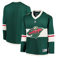 Maillot vierge de réplique pour jeunes fanatiques du Minnesota Wild Home, vert