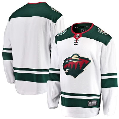 Maillot blanc Minnesota Wild Breakaway pour jeunes Fanatics