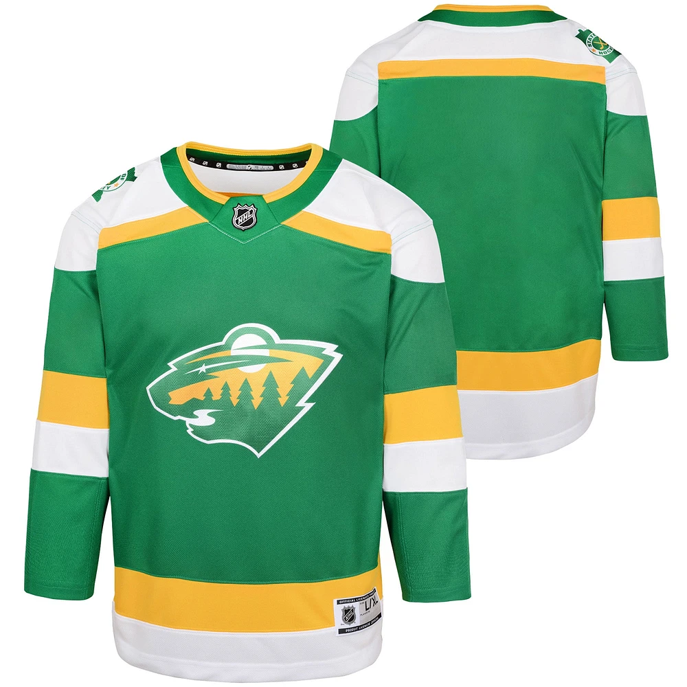 Maillot vert junior Minnesota Wild 2023/24 Premier alternatif