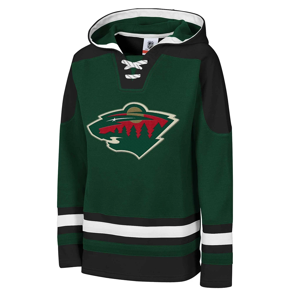 Sweat à capuche col en V pour jeunes Minnesota Wild Ageless Must Have Home