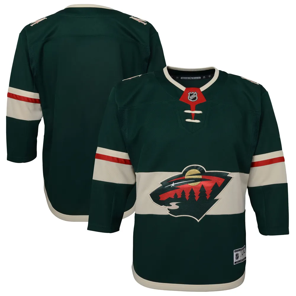 NHL Reebok Youth Minnesota Wild Jersey top Size L/XL Color Red/Green