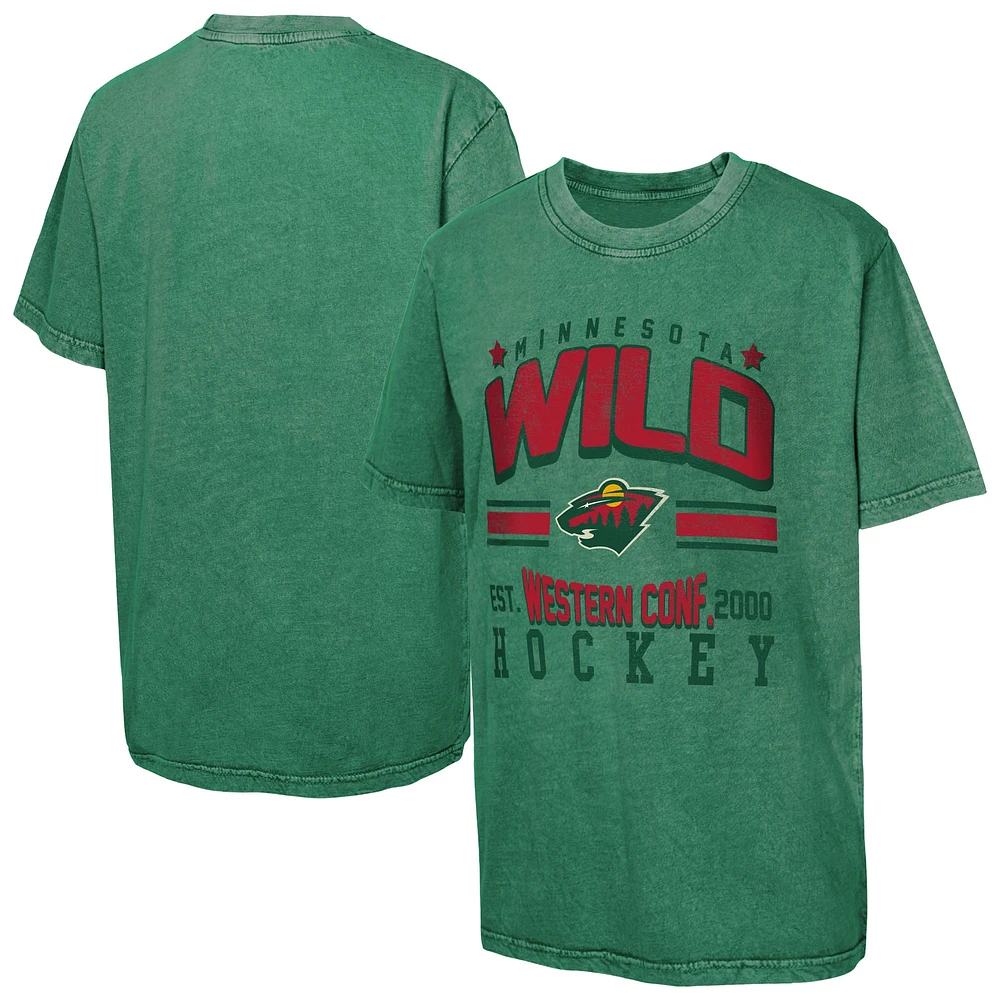 T-shirt court Sure pour jeunes, vert, Minnesota Wild