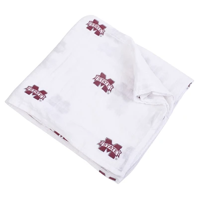 Couverture d'emmaillotage en mousseline pour bébé Three Little Anchors Mississippi State Bulldogs 47'' x 47''