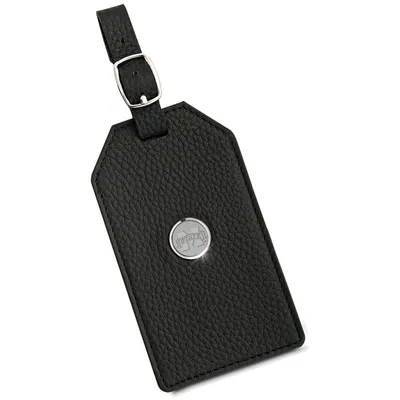 Mississippi State Bulldogs Leather Luggage Tag - Black