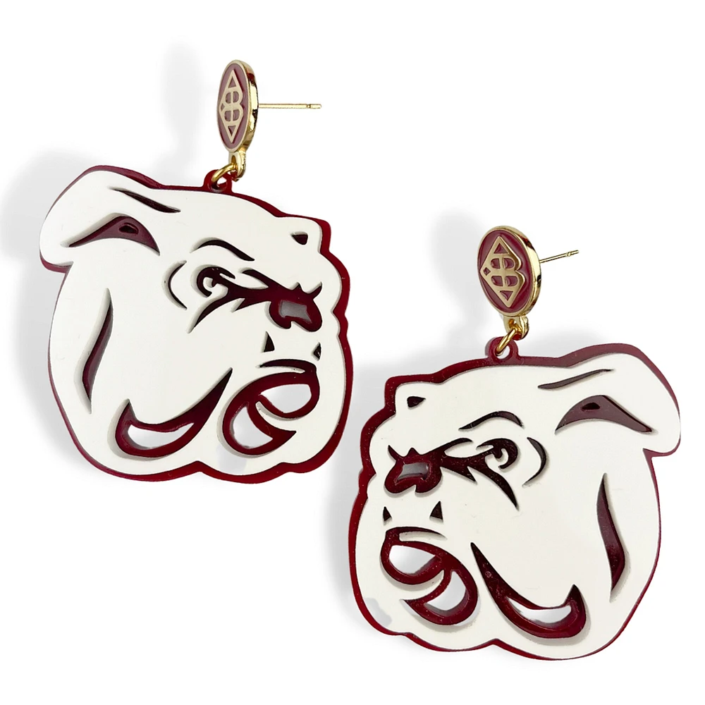 Brianna Cannon Mississippi State Bulldogs Boucles d'oreilles avec grand logo