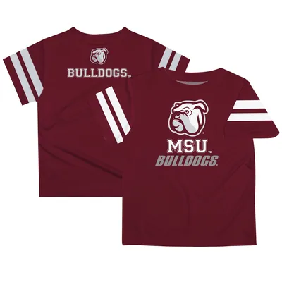 Mississippi State Bulldogs Infant Stripes On Sleeve T-Shirt - Maroon