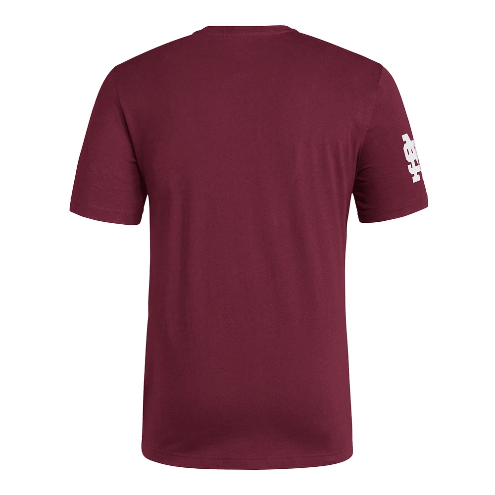 Men's adidas  Maroon Mississippi State Bulldogs Fresh Wordmark T-Shirt
